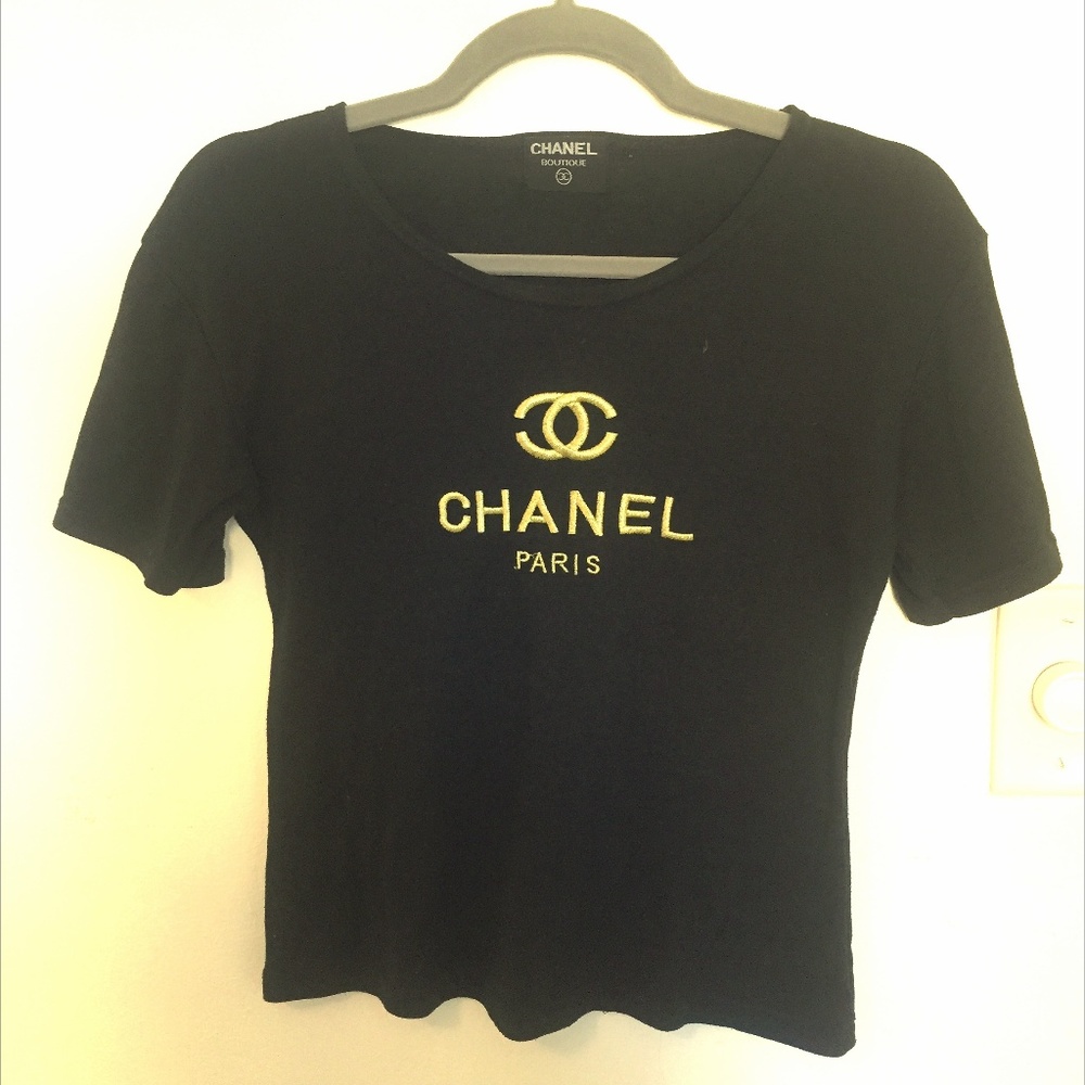 Vintage Chanel black T-shirt